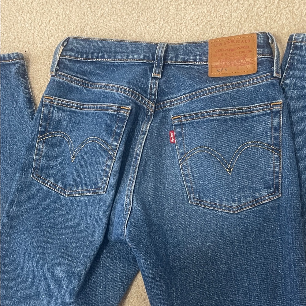 Levi's Men's Straight Blue Jeans - Picture 4 of 6